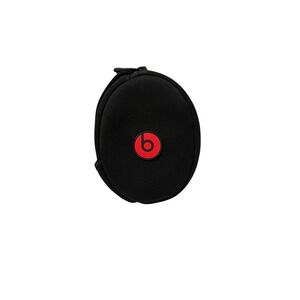 Beats Headphones - Red & Black - Zip Carrying Soft Bag/Pouch - Zipper Closure